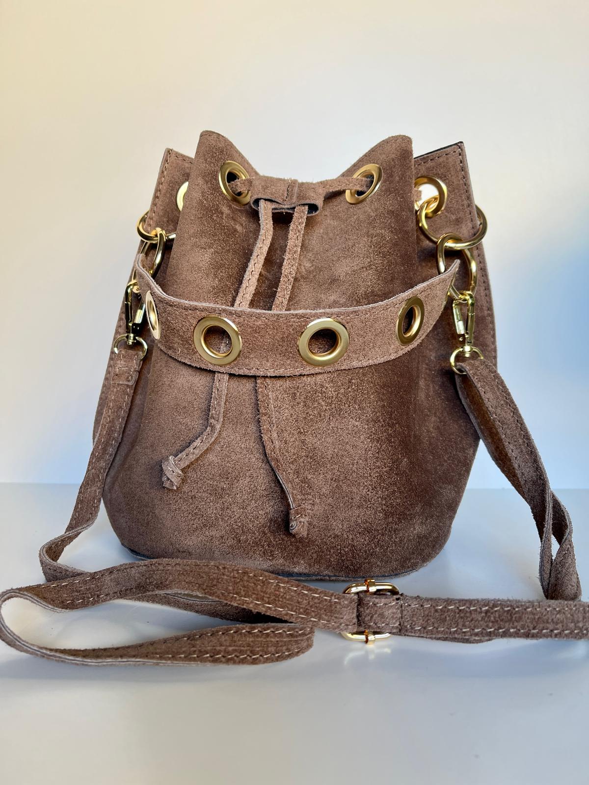 Bolso Bombonera Topo de Ante – Artesanía Italiana
