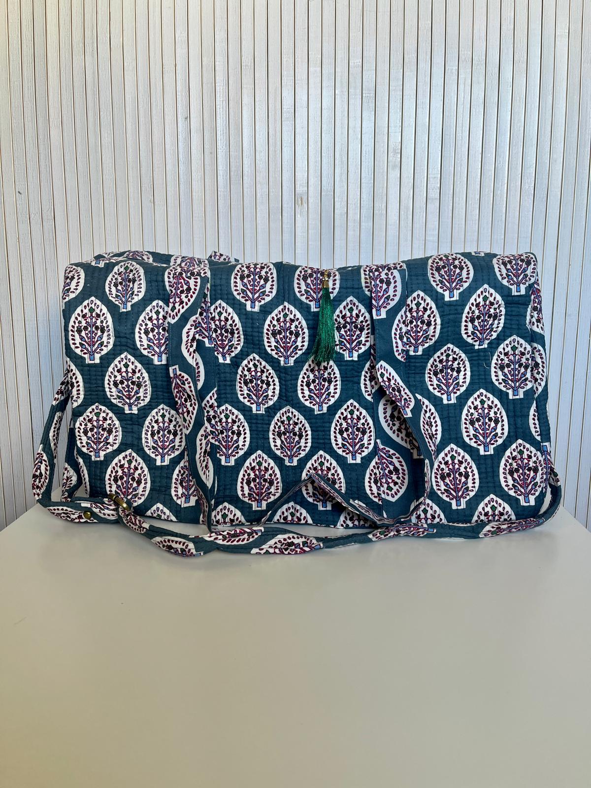 Bolsa + Neceseres de Algodón Indio - ROMU