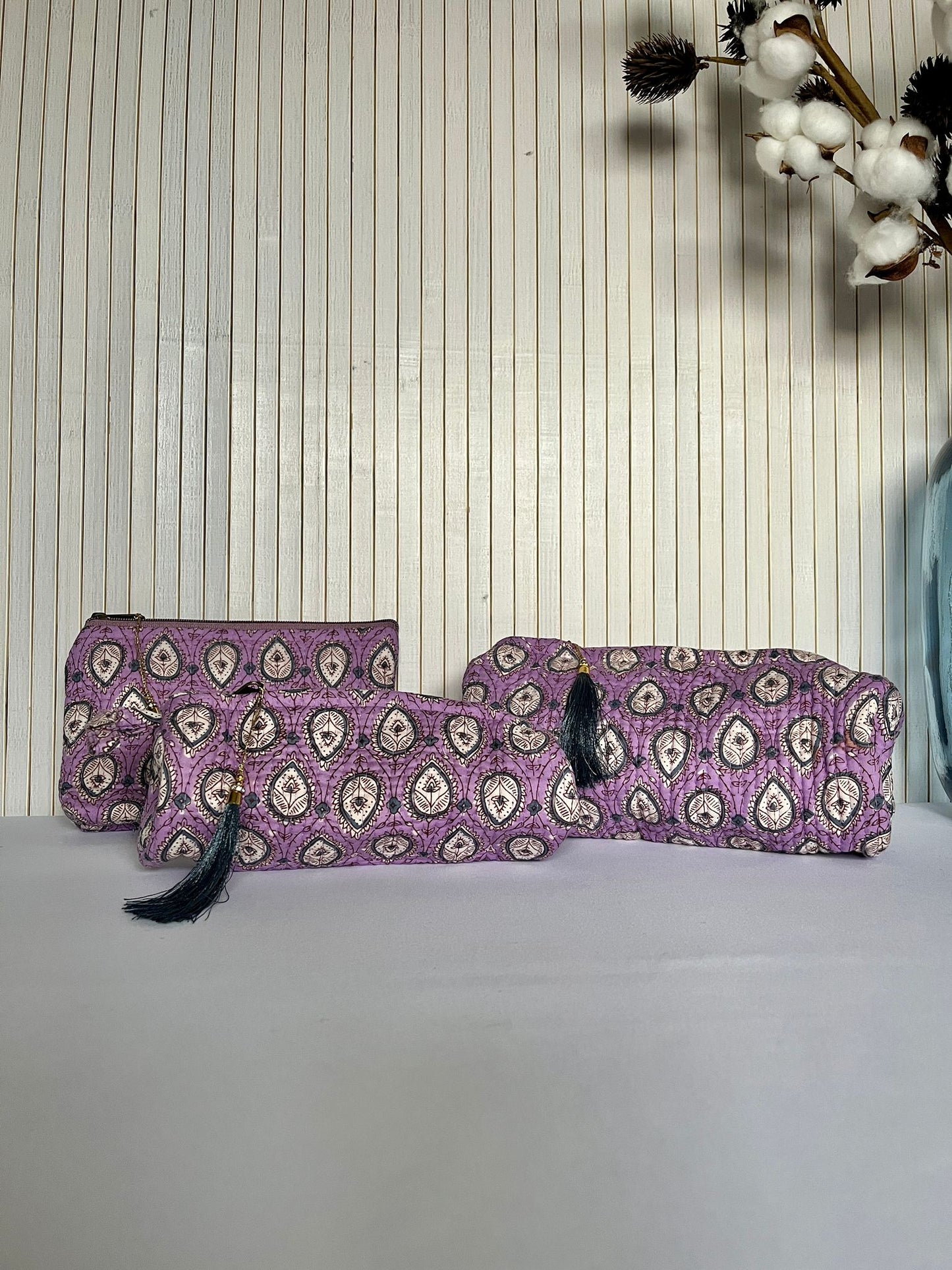 Bolsa + Neceseres de Algodón Indio REPO – Hecho a Mano