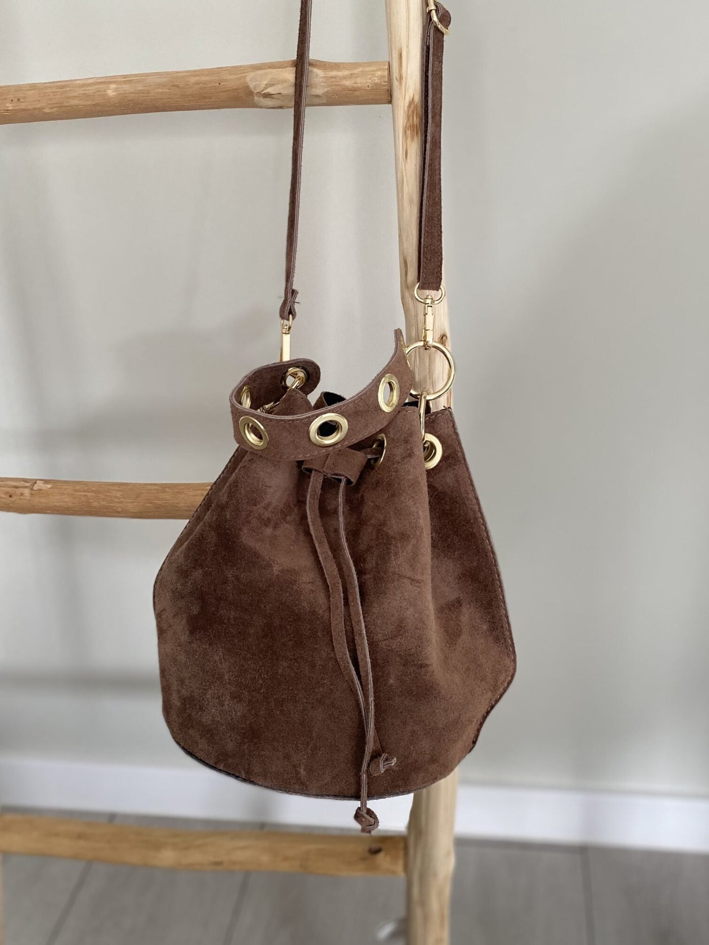 Bolso Bombonera Topo de Ante – Artesanía Italiana