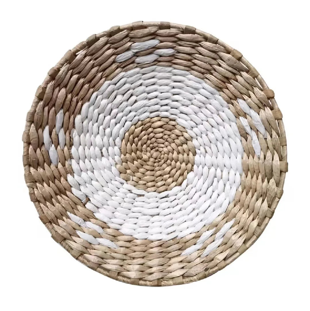 Decoración de Pared Bohemia de Paja Tejida – Hecha a Mano con Estilo Étnico y Natural