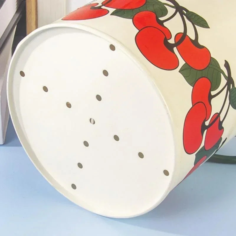 Organizador de Cubiertos Retro – Cubo Metálico con Divisiones para Cocina Estilo Rústico