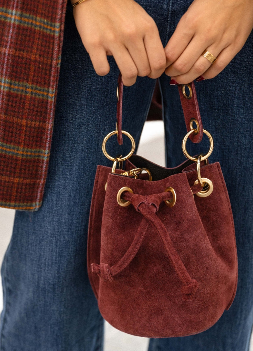 Bolso Bombonera Topo de Ante – Artesanía Italiana
