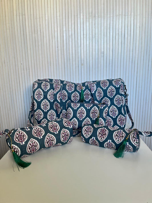 Bolsa + Neceseres de Algodón Indio - ROMU