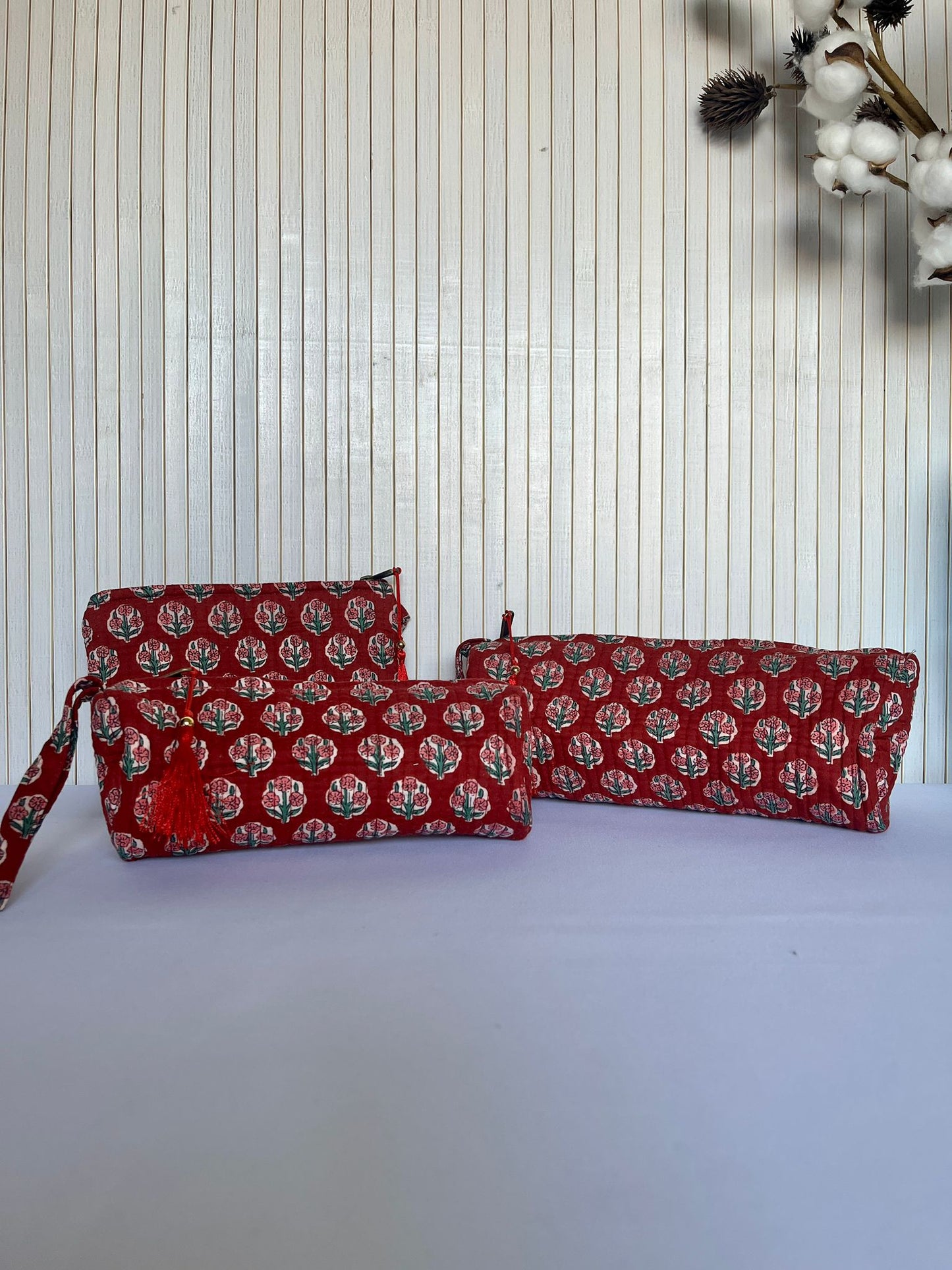Bolsa + Neceseres de Algodón Indio NICO – Hecho a Mano