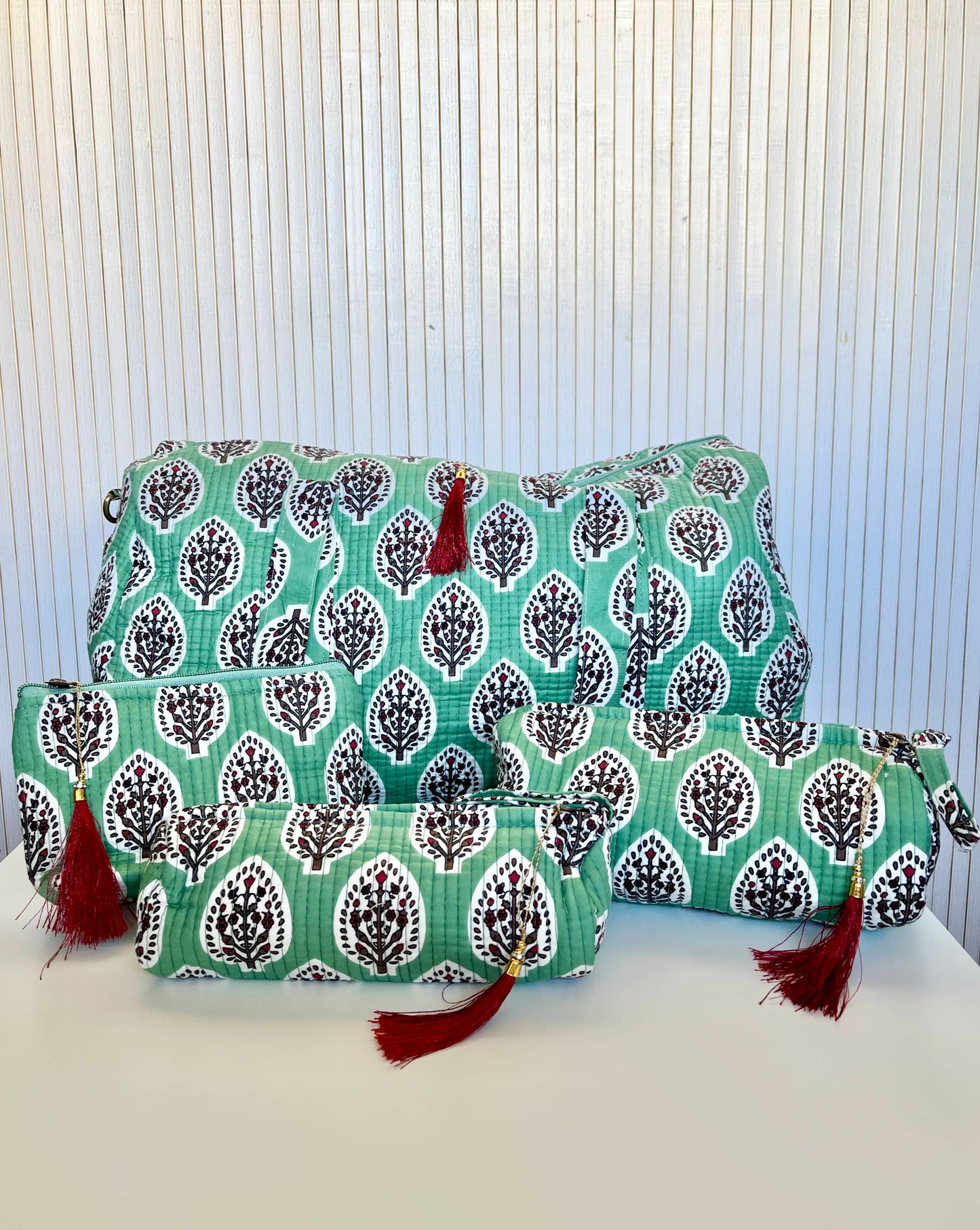 Indian Cotton Bag + Toiletry Bags - SALLY