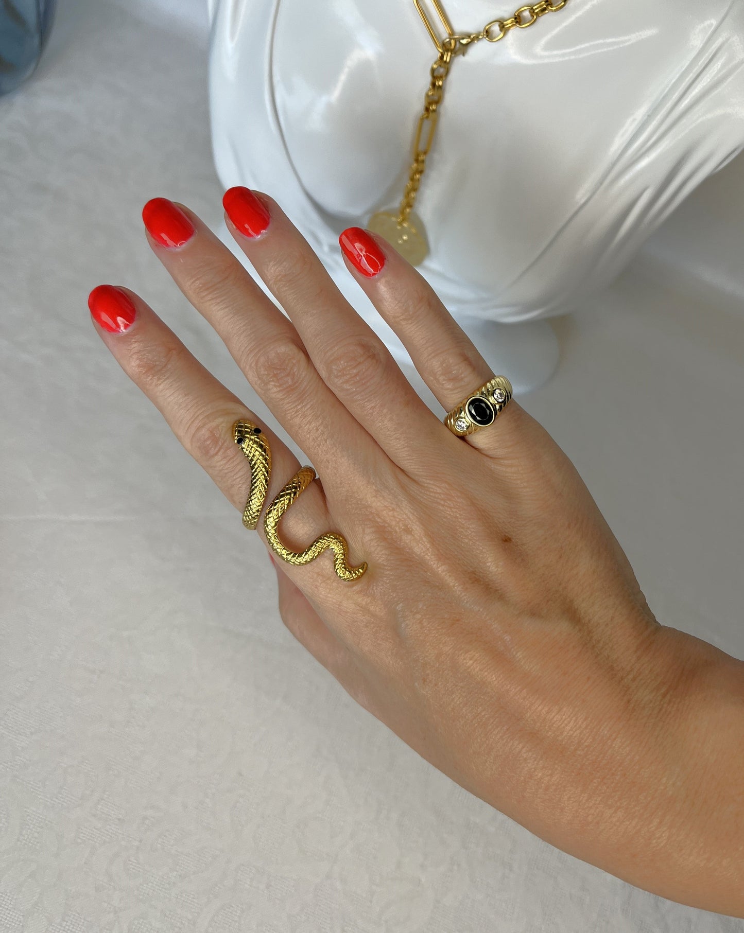 Anillo Serpiente Ajustable-Pepa Comanechi-ANILLOS,JOYAS