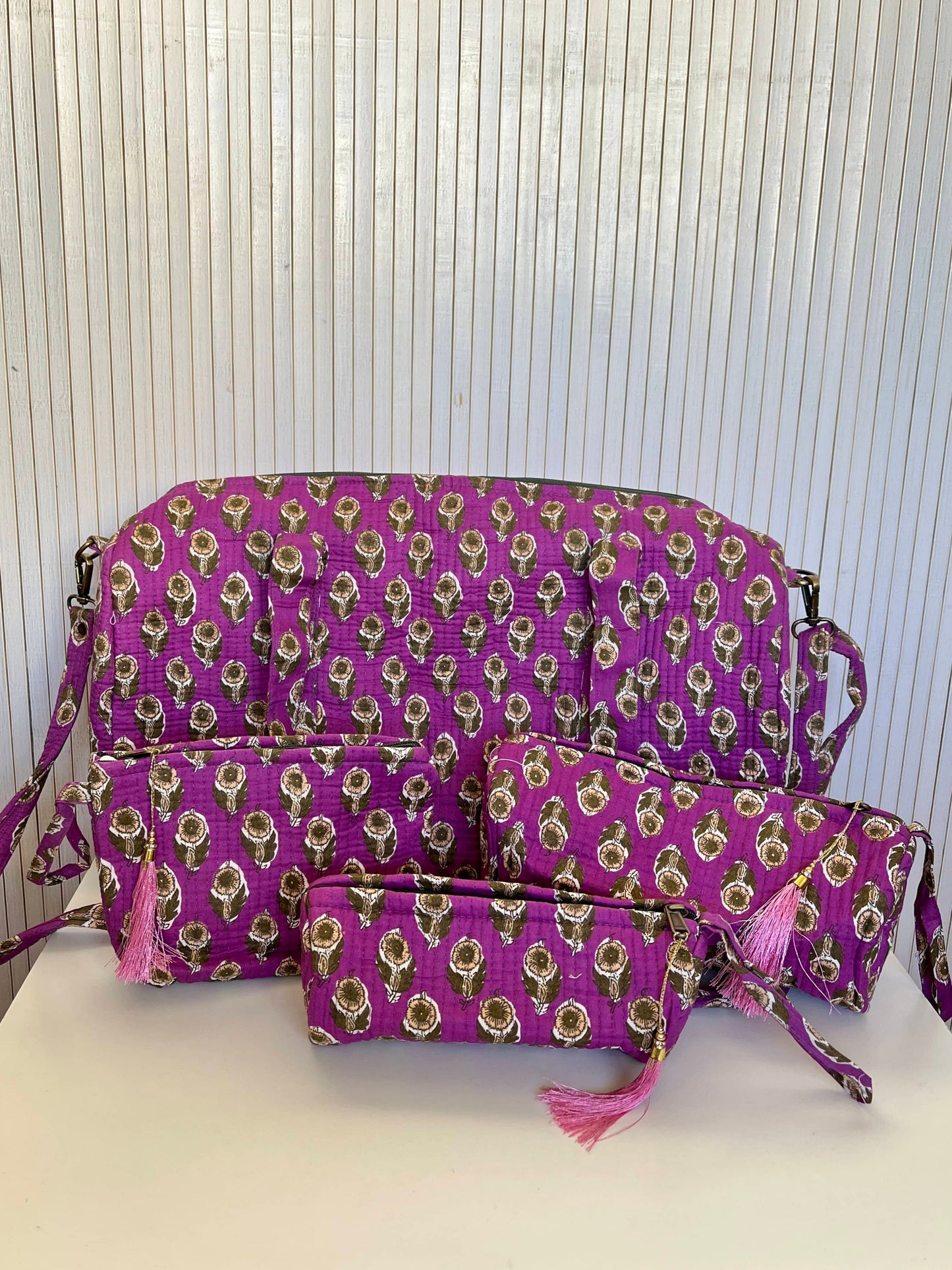 Indian Cotton Bag + Toiletry Bags - SALLY