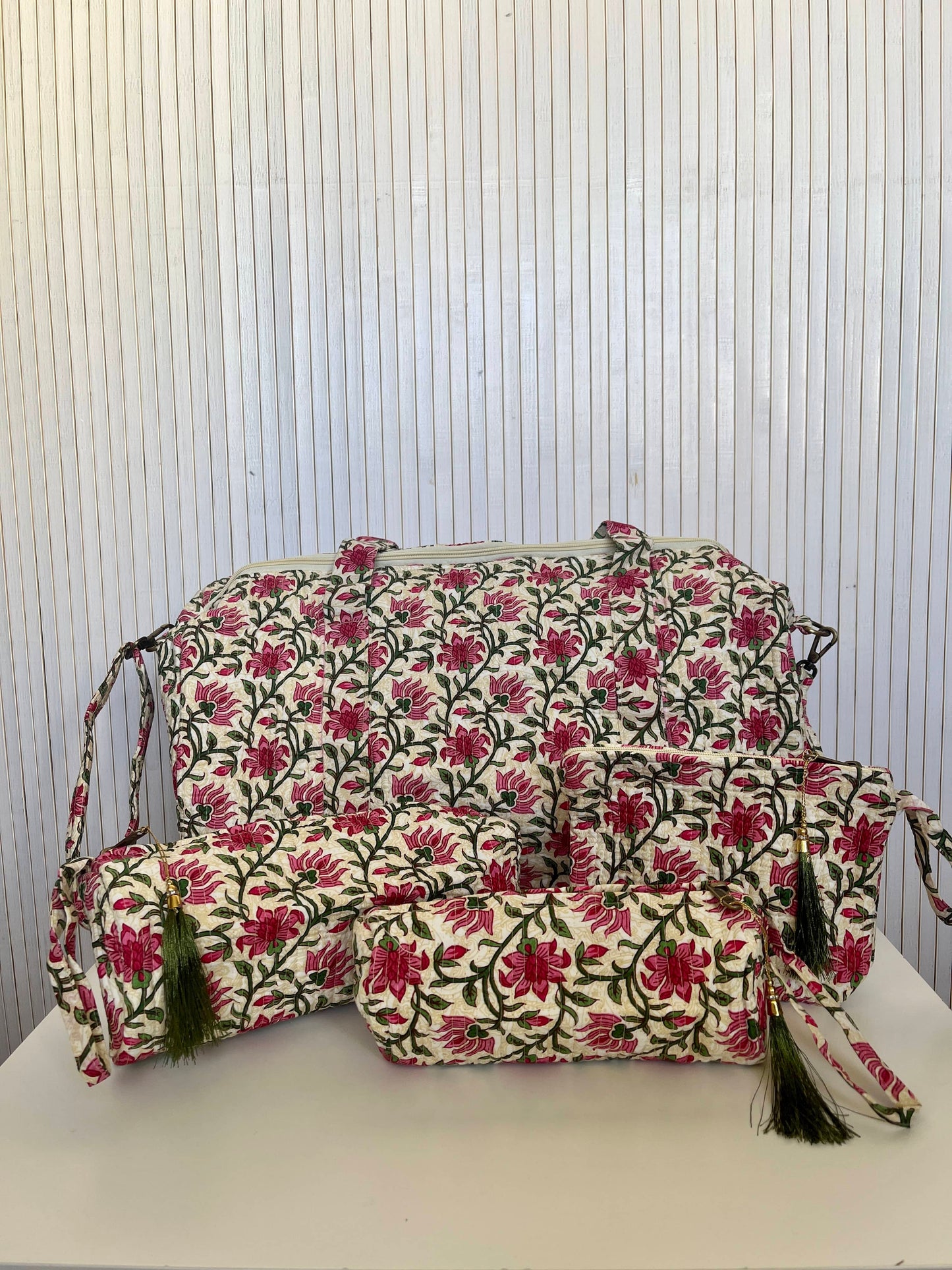 Indian Cotton Bag + Toiletry Bags - SALLY