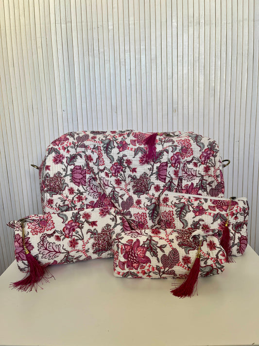 Indian Cotton Bag + Toiletry Bags - SALLY