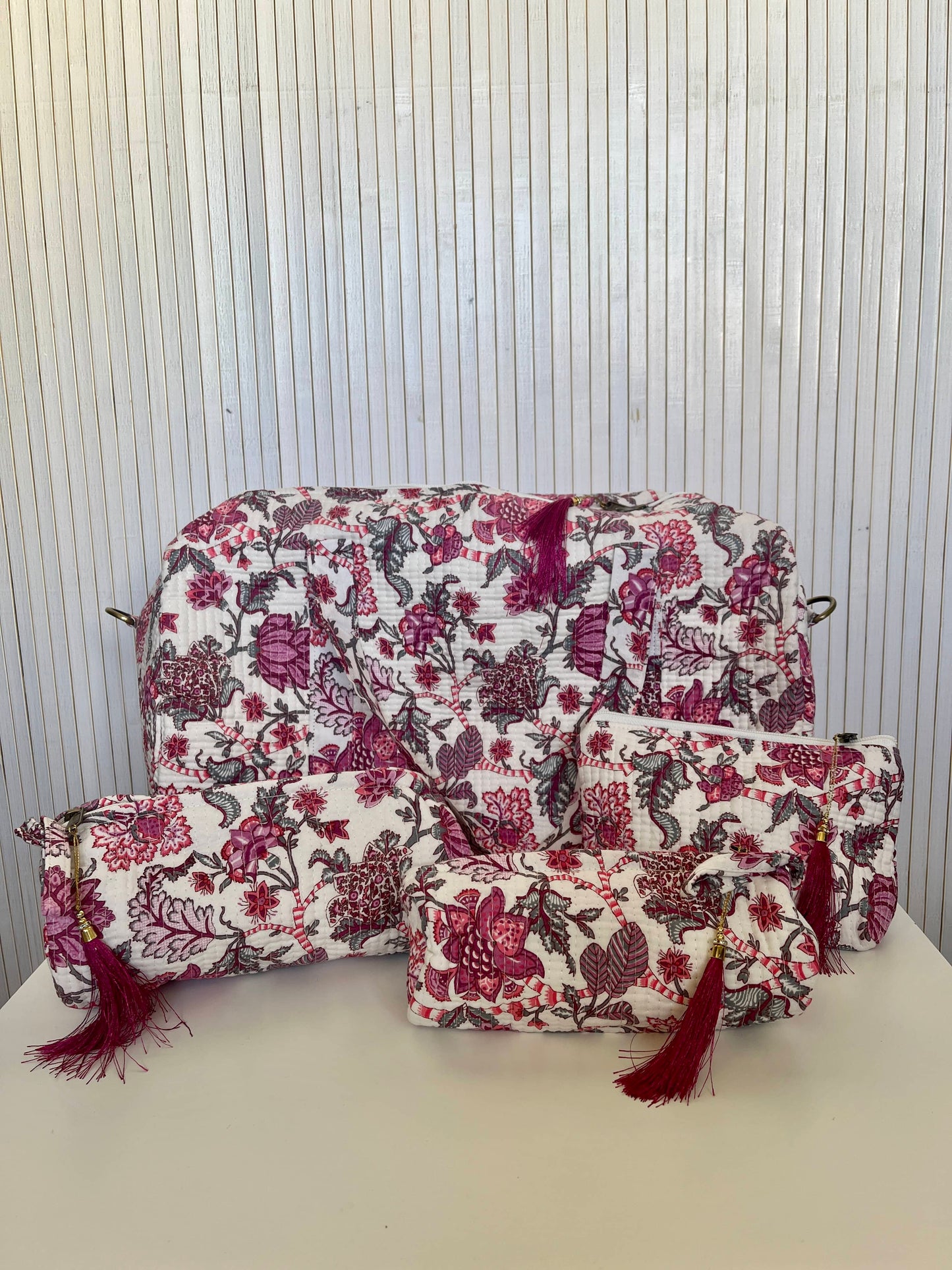 Indian Cotton Bag + Toiletry Bags - SALLY