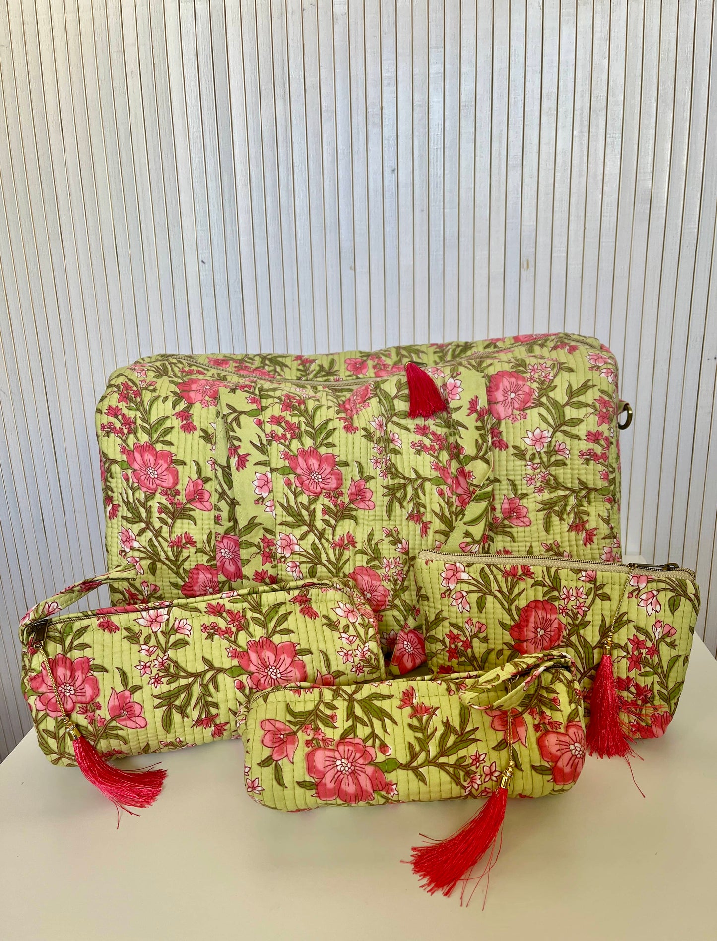 Indian Cotton Bag + Toiletry Bags - SALLY