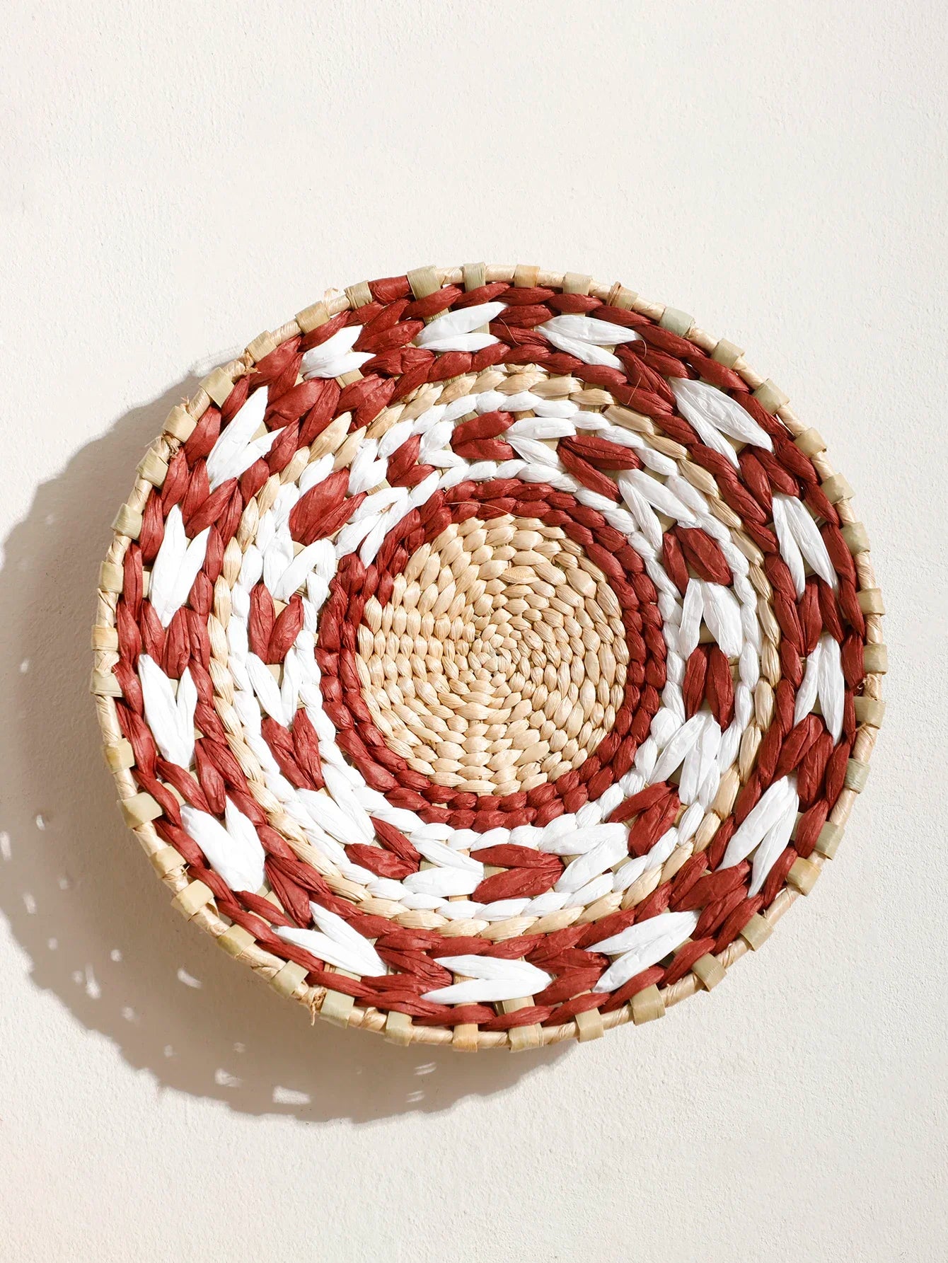 Decoración de Pared Bohemia de Paja Tejida – Hecha a Mano con Estilo Étnico y Natural